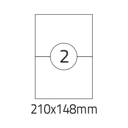 Etykieta samoprzylepna (2) 210/148mm